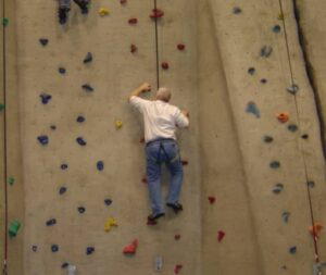 terry rock climbing