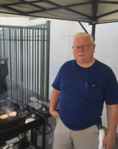 terry at the grill behind m3