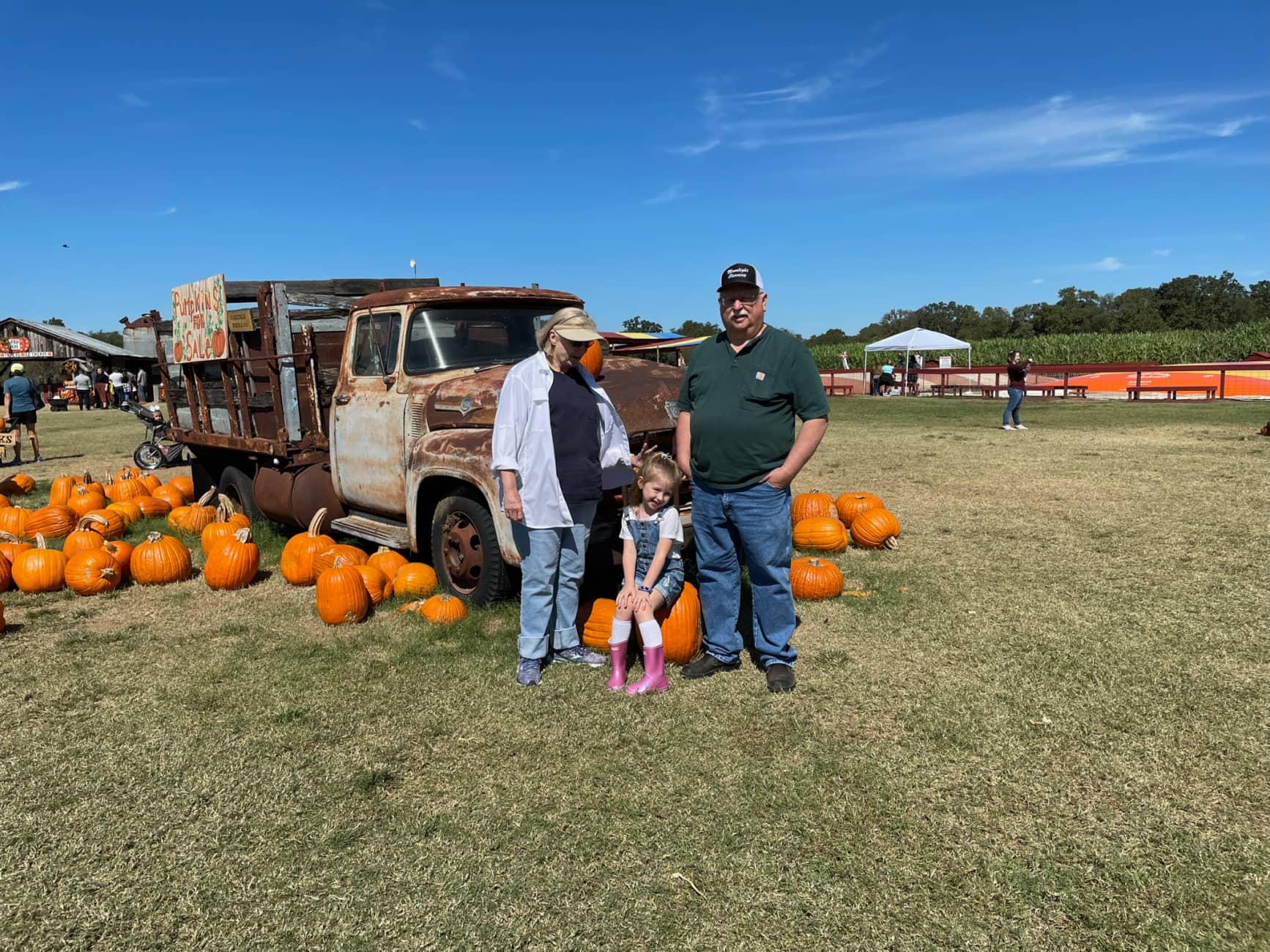 at the pumpkin farm