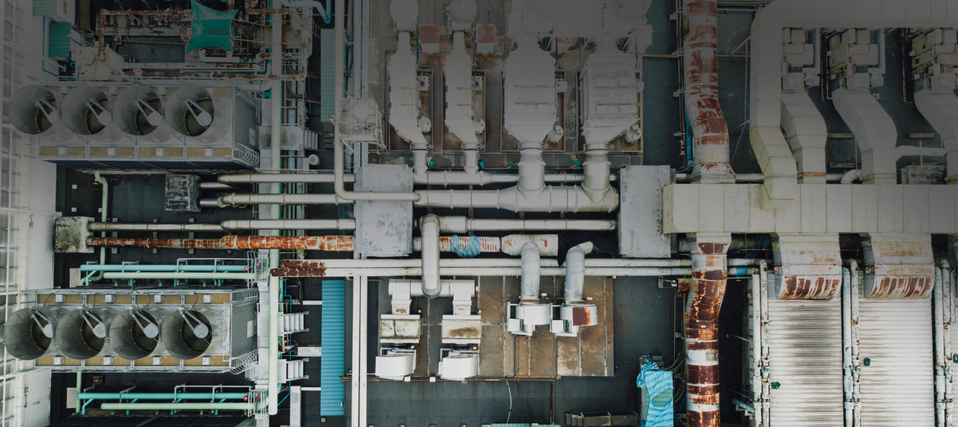 aerial view of refinery