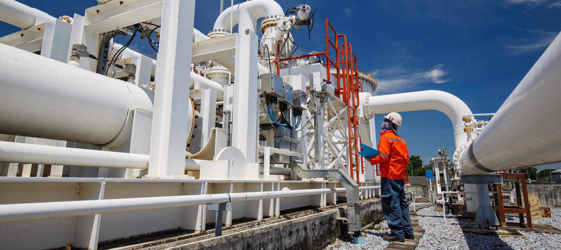 Operator looking at outdoor control systems